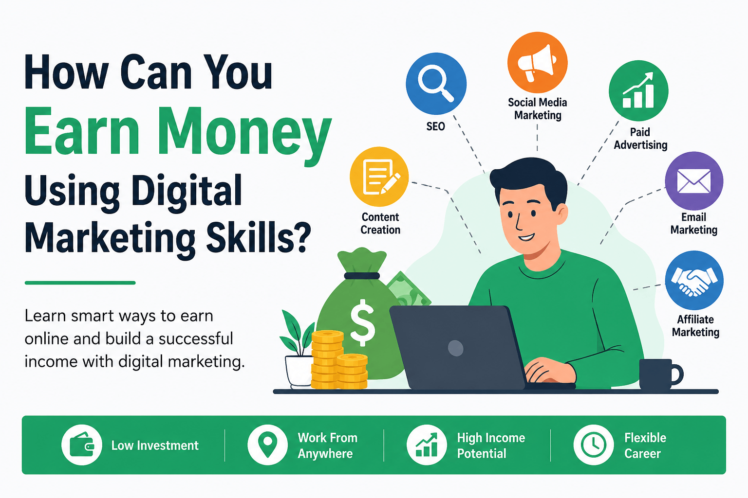 How Can You Earn Money Using Digital Marketing Skills?
